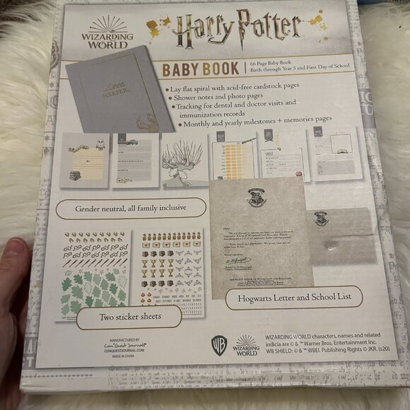 HARRY POTTER WIZARDING WORLD BABY BOOK BIRTH THROUGH YR 5 ALBUM NEW SEALED - Picture 6 of 6
